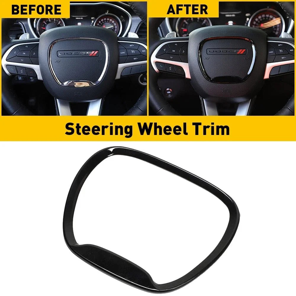 Steering Wheel Trim Cover for Dodge Challenger Charger Durango (2011–2023)