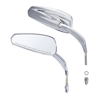 Rear View Side Mirrors 8mm Chrome for Harley Sportster Dyna Softail