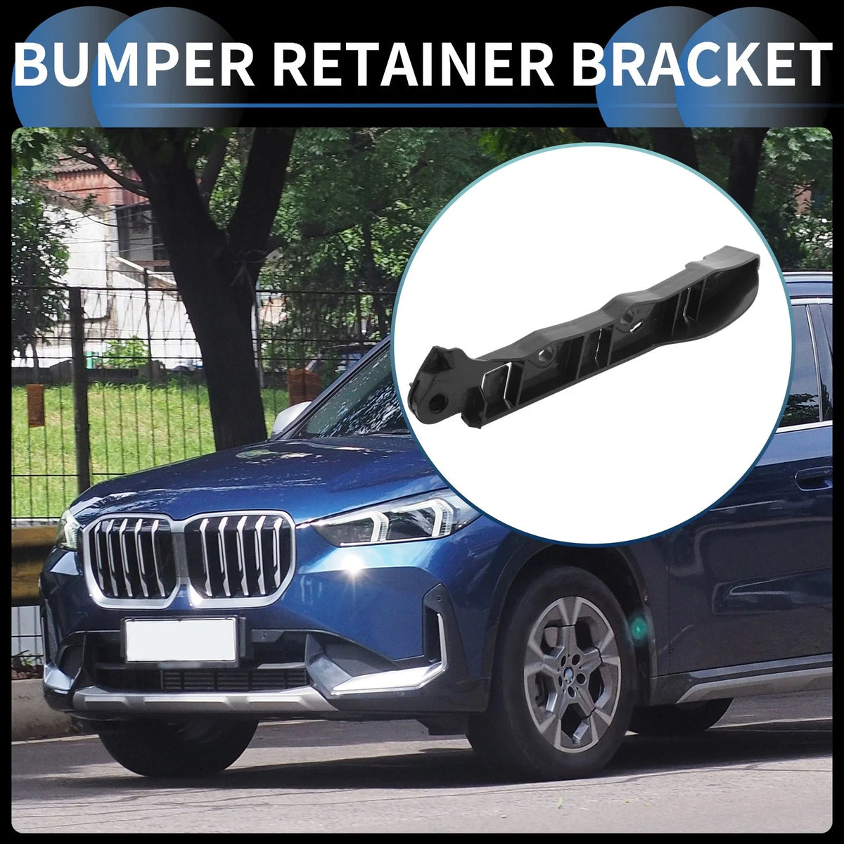 1pc Right Front Bumper Retainer Bracket No. 51117178078 for BMW 550i (2008–2010)