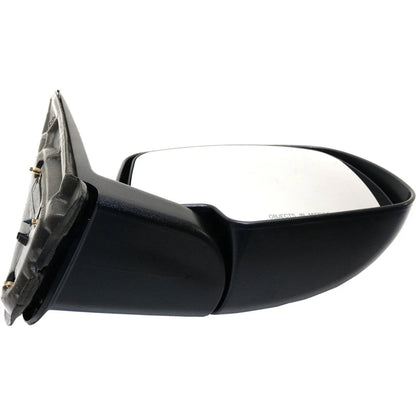 Set of 2 Manual Glass Mirrors - Black for Chevrolet Silverado 1500 1999-2006
