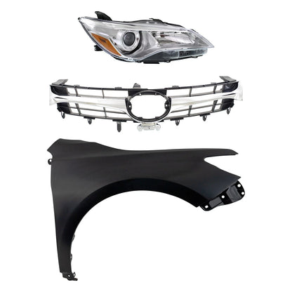 Headlight Passenger Right Side for Toyota Camry (2015–2017)