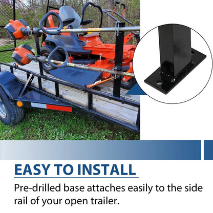 Landscape Trailer Weed Trimmer Holder - 2X with 4 Handle Capacity