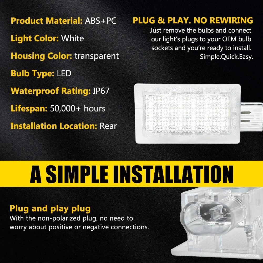 White LED Trunk Lamp for Mustang (2005–2014), Crown Victoria (2003–2011), Town Car (2003–2011)