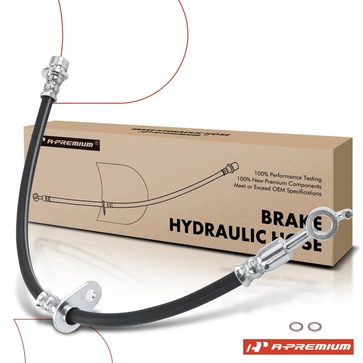 Front Left Brake Hydraulic Hose for Honda Accord (2015–2017)
