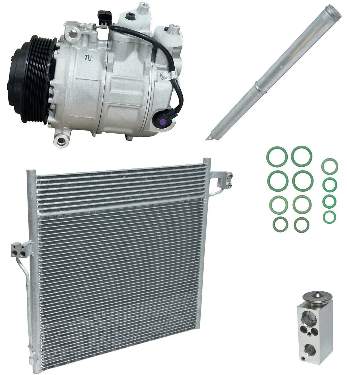 AC Compressor Kit With Condenser for Mercedes GLS450 3.0L (2017–2019)