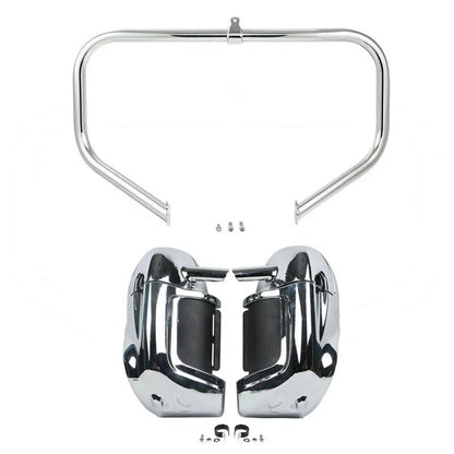 Chrome Lower Vented Leg Fairings & Engine Bar for Electra Glide 09-13