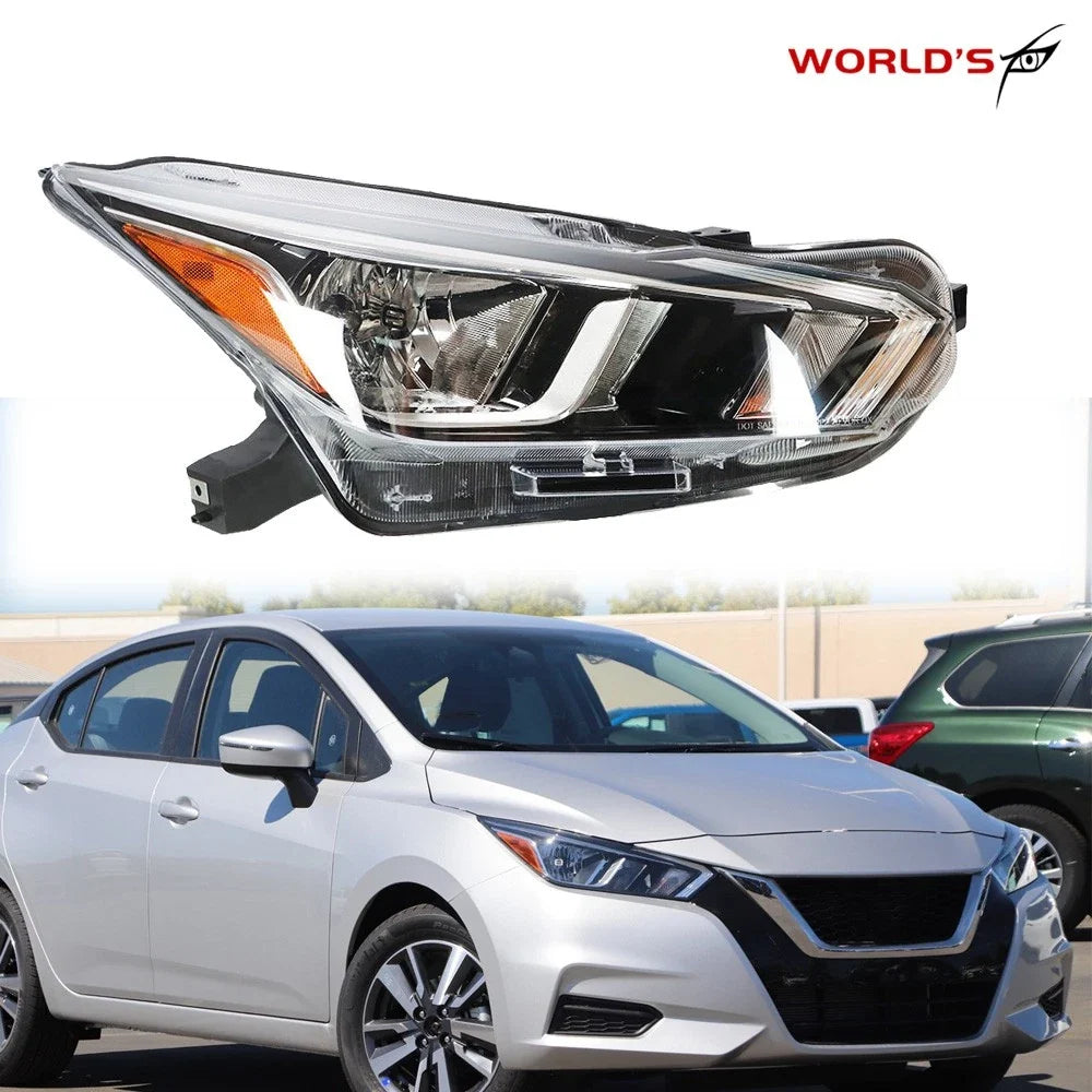 Halogen Headlight Lamp Assembly for Nissan Versa (2020–2022) Right Side