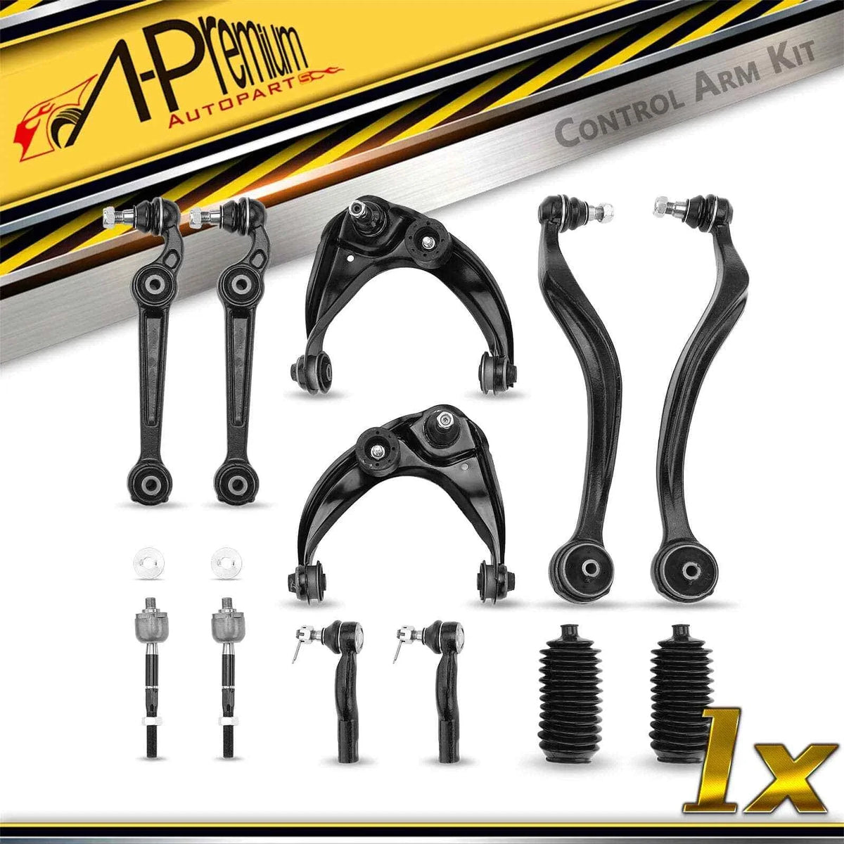 Set of 12 Front Control Arm Tie Rod Ends for Ford Fusion (2010–2012)