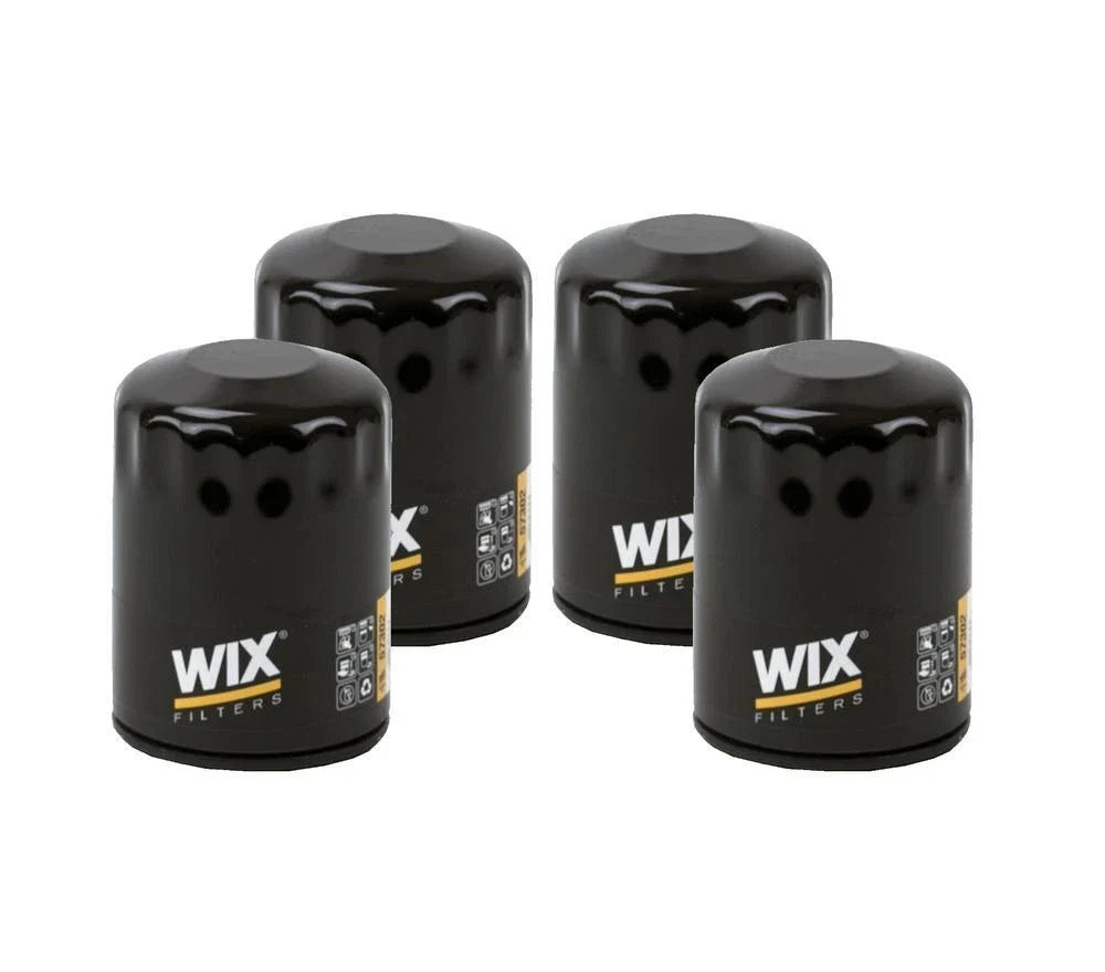 Set of 4 Wix 57302 Engine Oil Filter Kit for (Spin-On)
