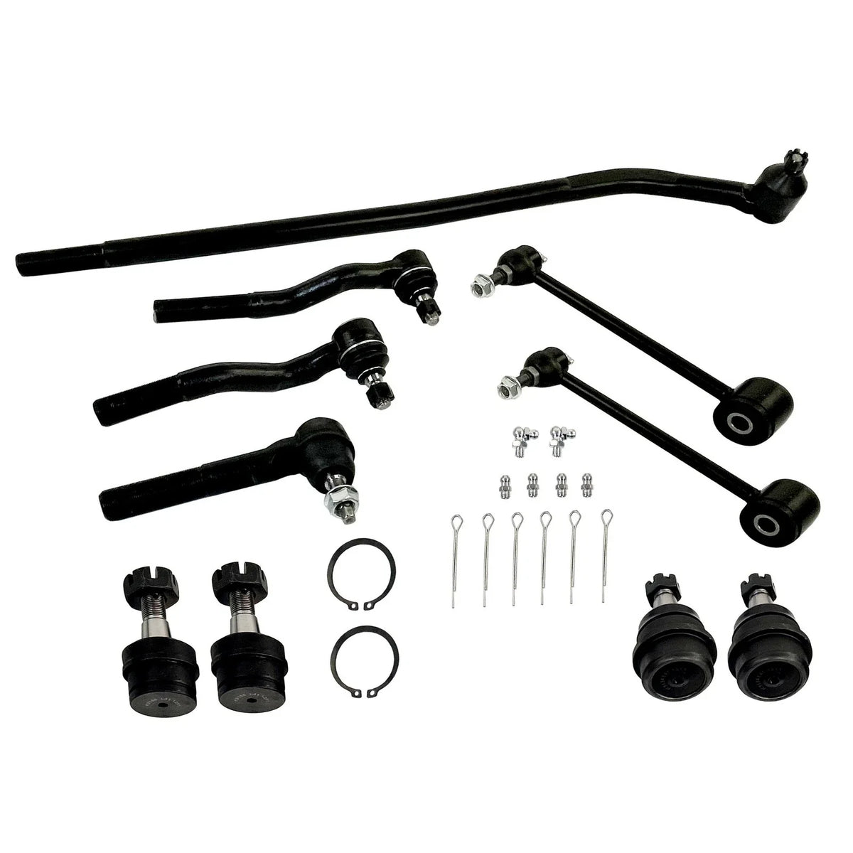 10X Front Rear Ball Joints Tie Rod Sway Bar for Jeep Wrangler (2007–2018)