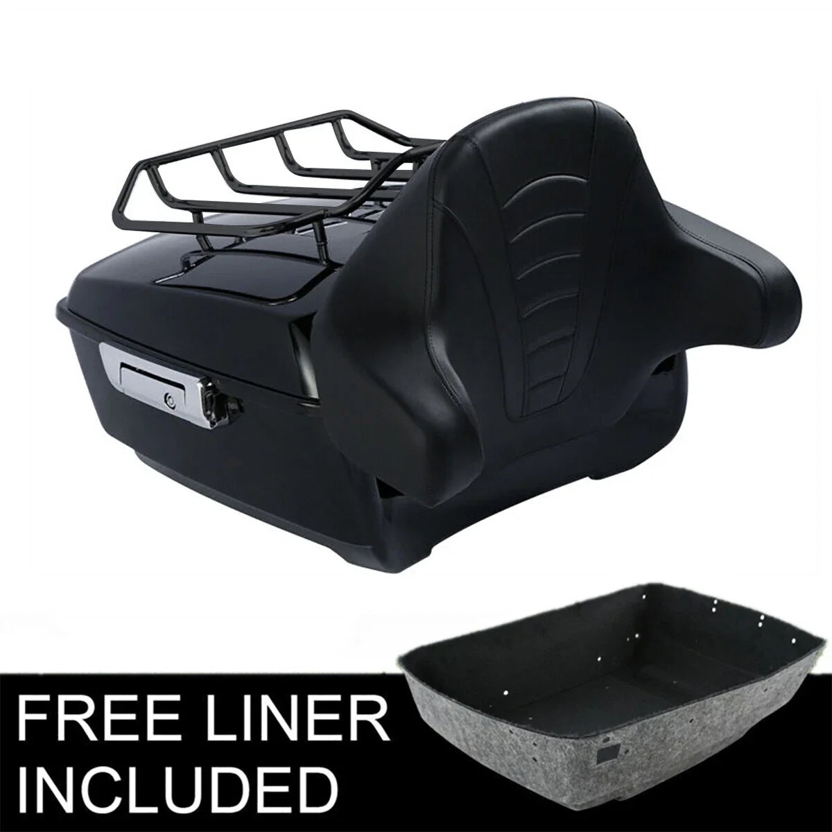 Trunk Luggage Rack Backrest Pad for Harley Glide (2014-2025)