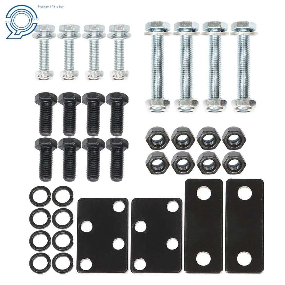 Set of 4 Retractable Golf Cart Seat Belts & Bracket Kit for E-Z-G-O, Yamaha, Club Car