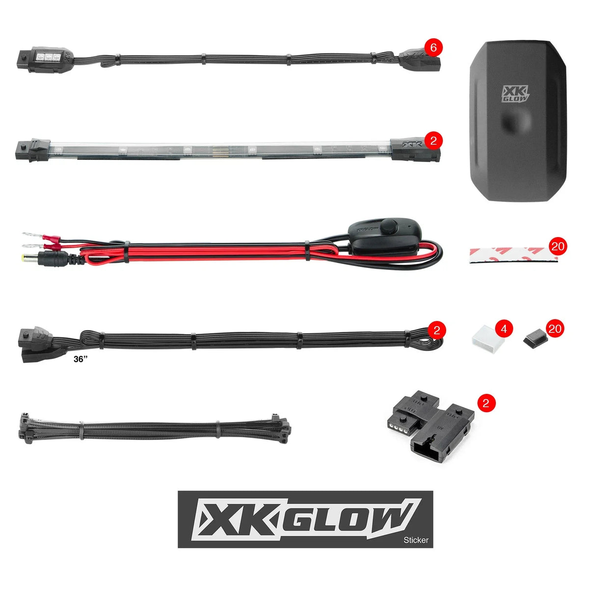 8pc Accent Light App Kit Mini for Toyota Hilux N70 2005-2015