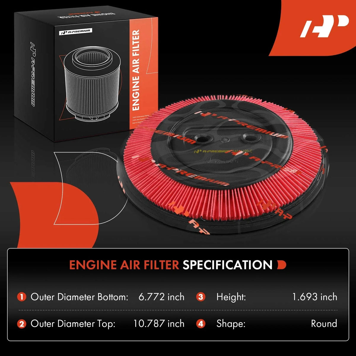 High Performance Engine Air Filter for Nissan Sentra (1989-1990)