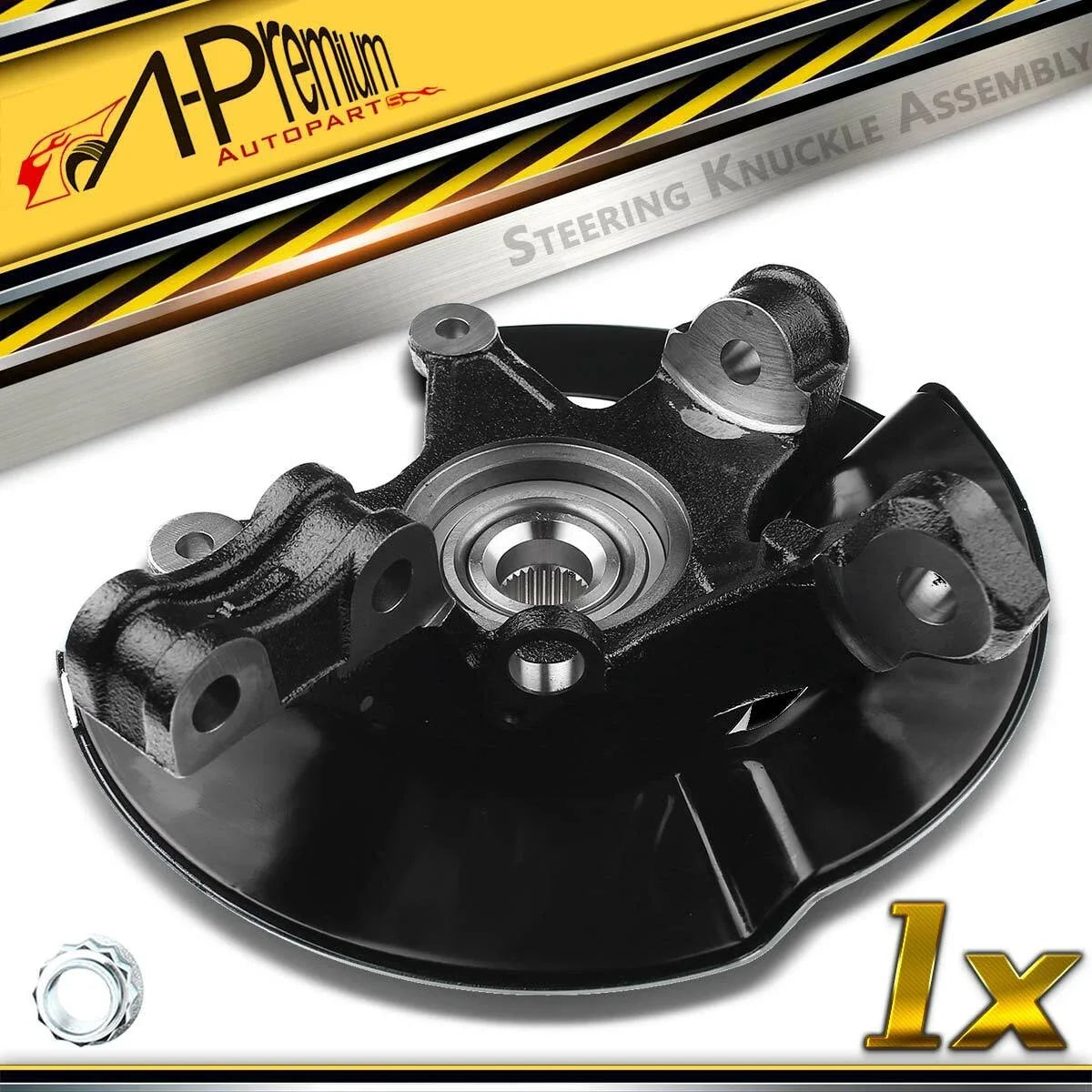 Front Left Steering Knuckle & Hub Bearing for Honda Pilot (2005–2008)