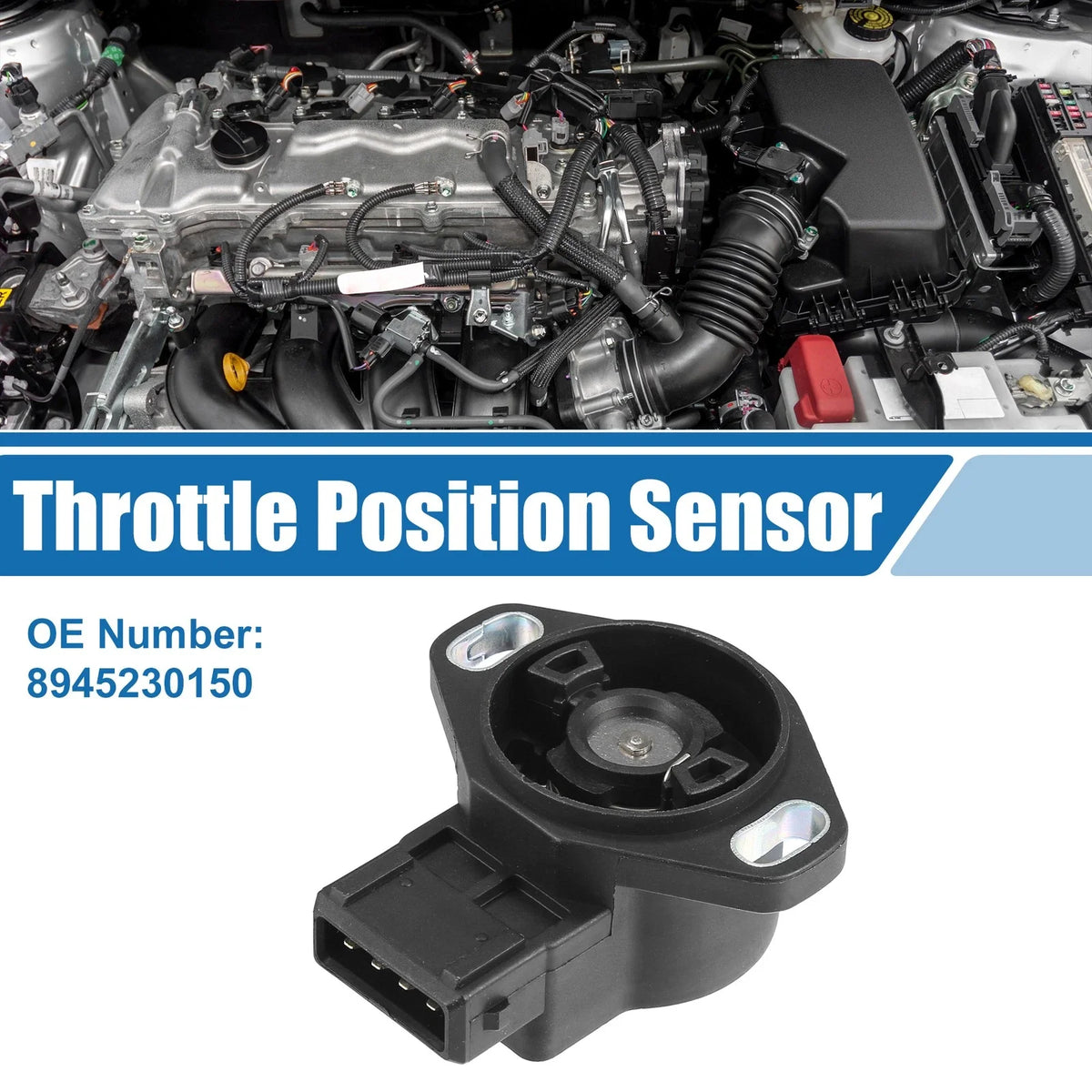 Throttle Position Sensor MD614488 for Mitsubishi 3000GT (1995–1996)