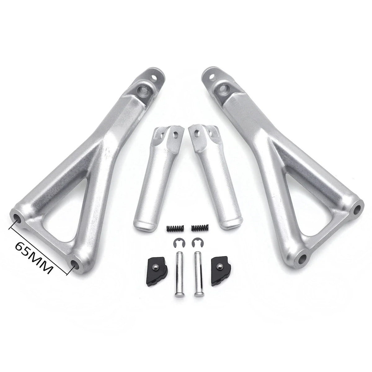 Silver Rear Passenger Footpeg Bracket for Ducati Panigale V4/S (2018–2020)
