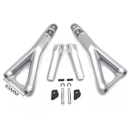 Silver Rear Passenger Footpeg Bracket for Ducati Panigale V4/S (2018–2020)