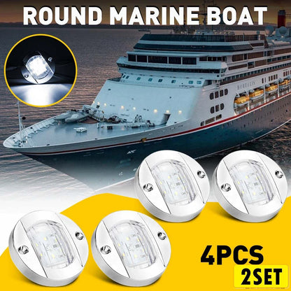 6 LED Deck Courtesy Lights for Marine Boat (12V)