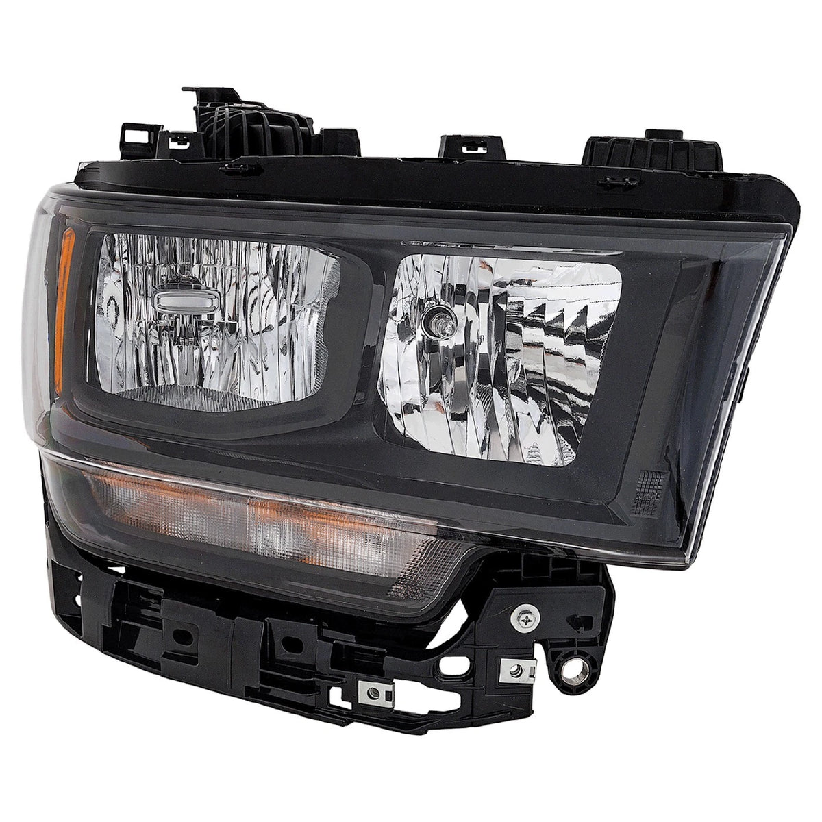 Headlights Assembly for Ram 2500 3500 (2019–2022) Halogen Black Housing
