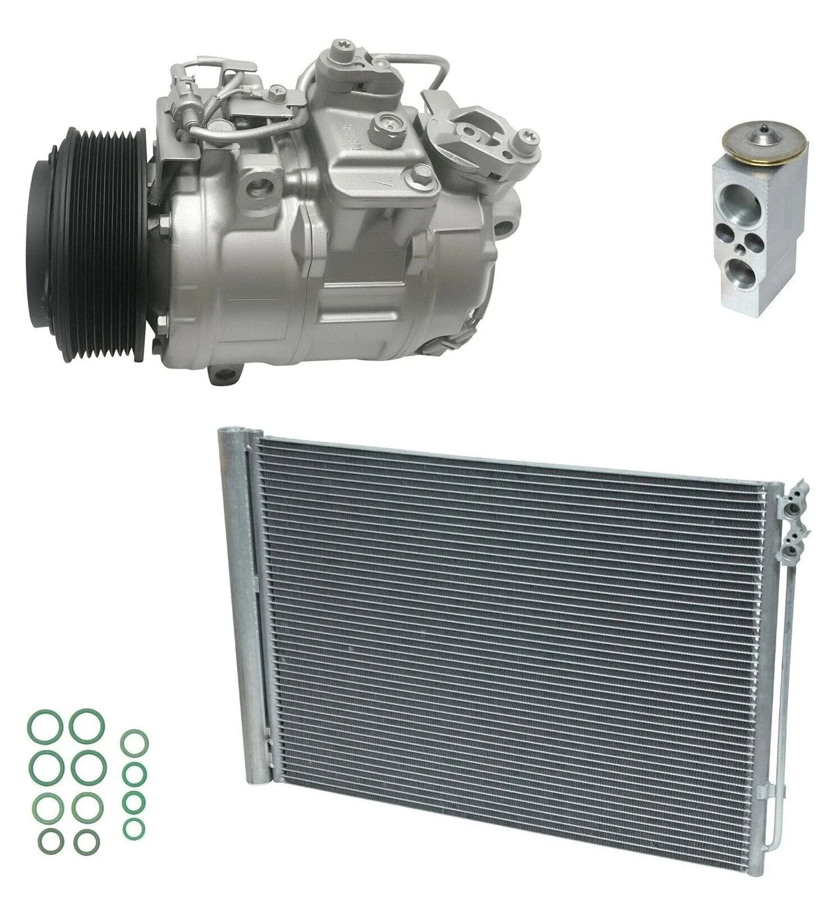AC Compressor Kit With Condenser for BMW 640i xDrive Gran Coupe (2017–2017)