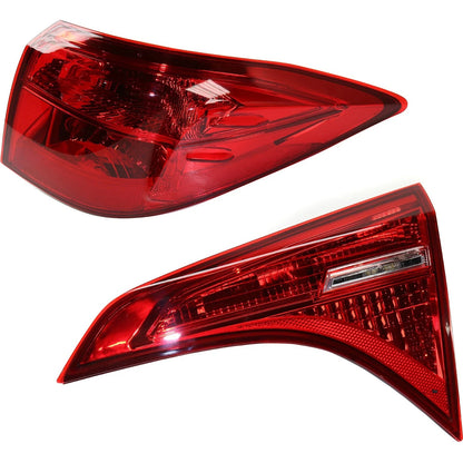 Tail Lights for Toyota Corolla (2017–2019) LH/RH Inner Outer Halogen/LED