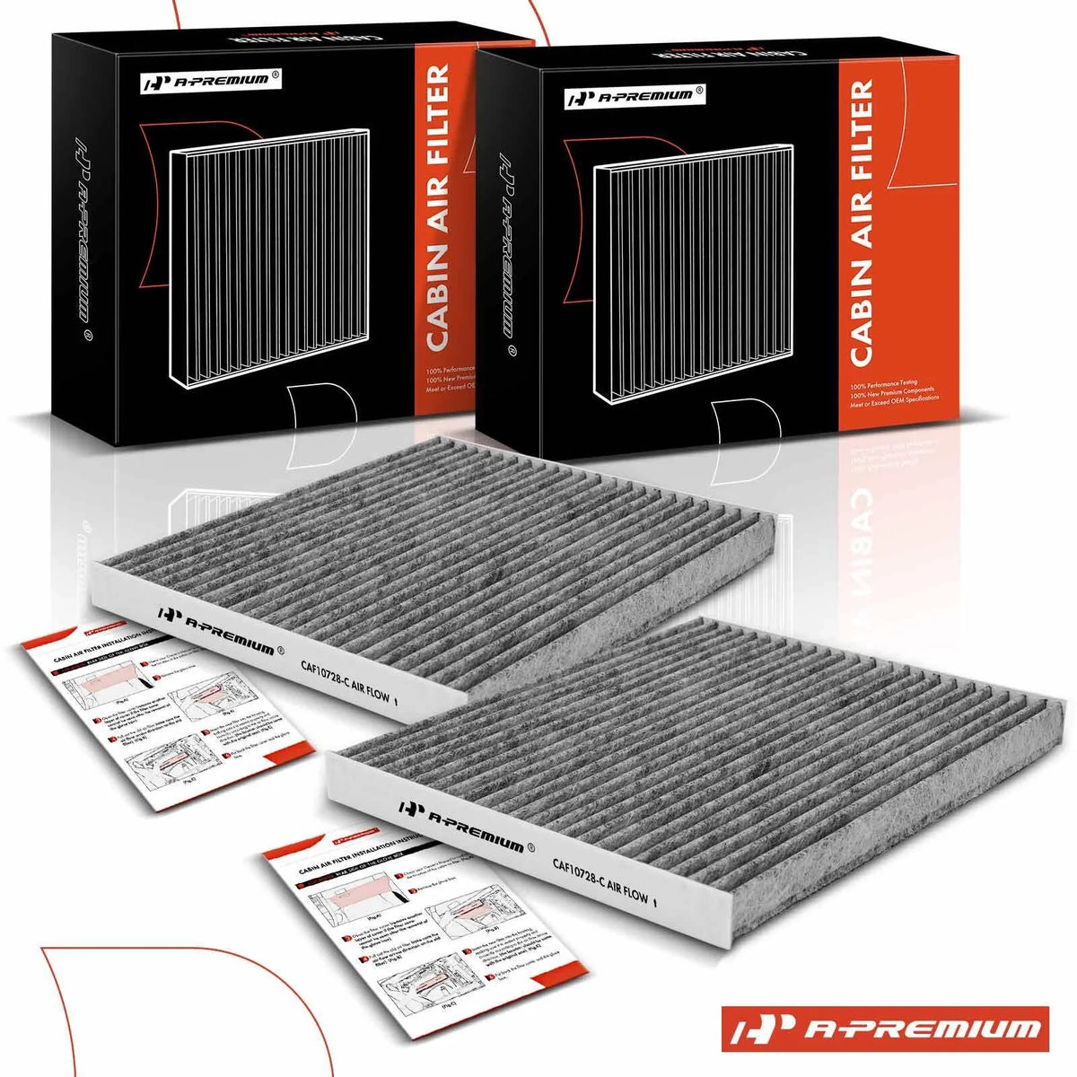 2X Cabin Air Filter for Hyundai Elantra (2007–2016) Kia Forte Rondo