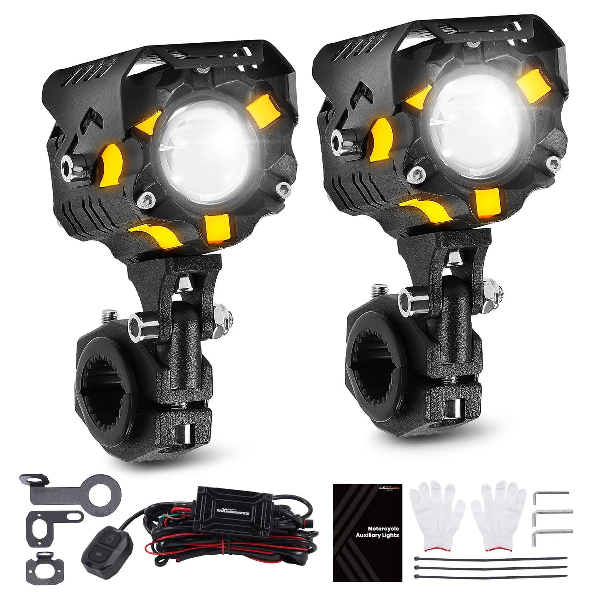 80W LED Auxiliary Light for Motorcycle Pickup SUV ATV UTV (12V)