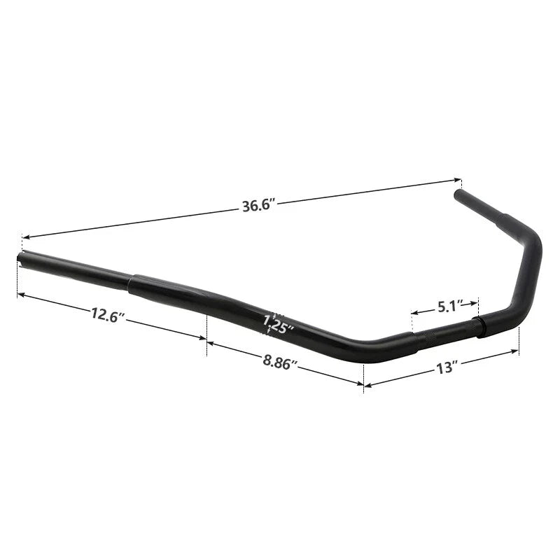 3.5" Rise Handlebar for Softail, Dyna, Harley Sportster XL