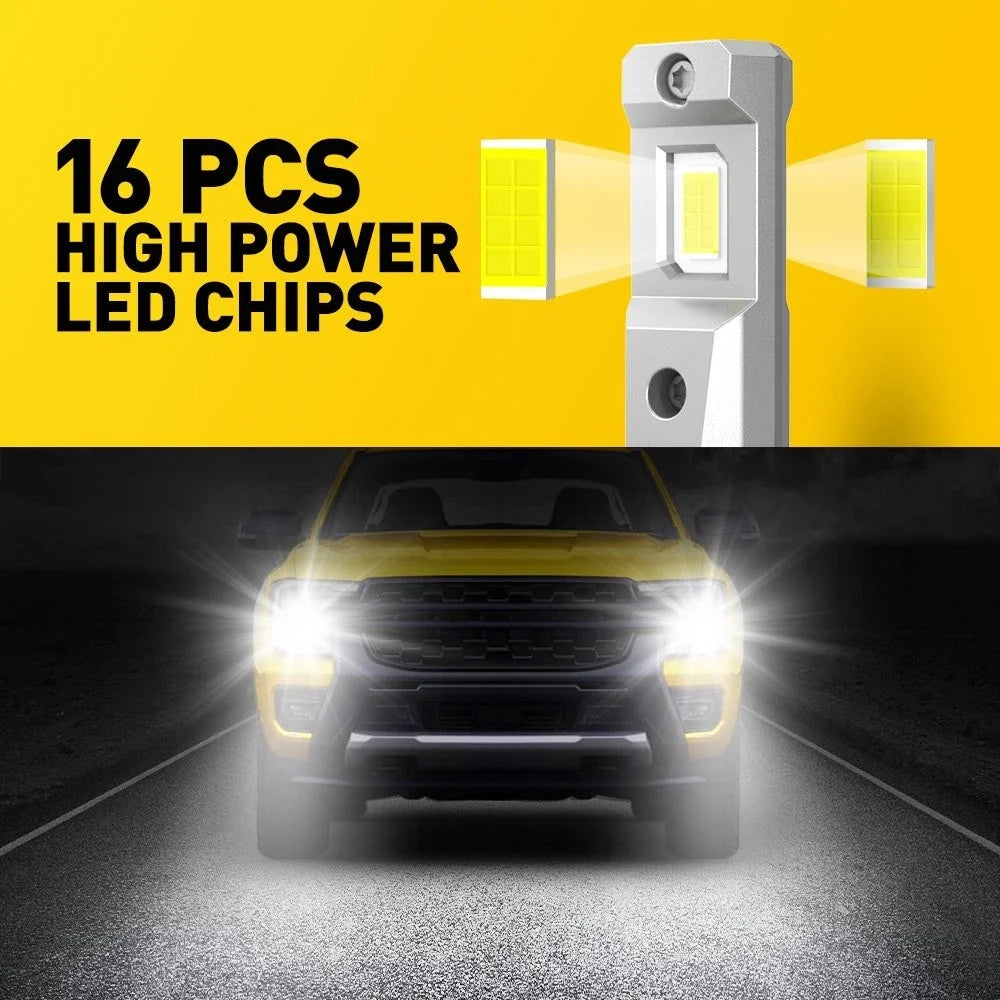 LED Headlight Bulbs Kit 9005 + H11 - 4X