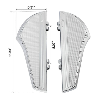 Driver Floorboard Footboard for Harley Touring Dyna Softail (2000–2017)