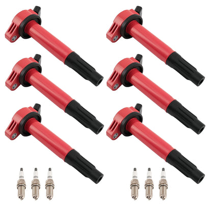 6-Pack Ignition Coils & Spark Plugs for Toyota Tundra 4.0L V6 (2000–2006)