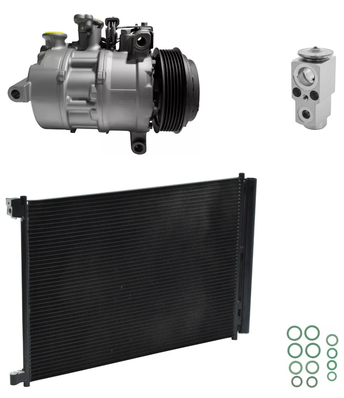 AC Compressor Kit With Condenser for Mercedes E300 2.0L (2018–2018)
