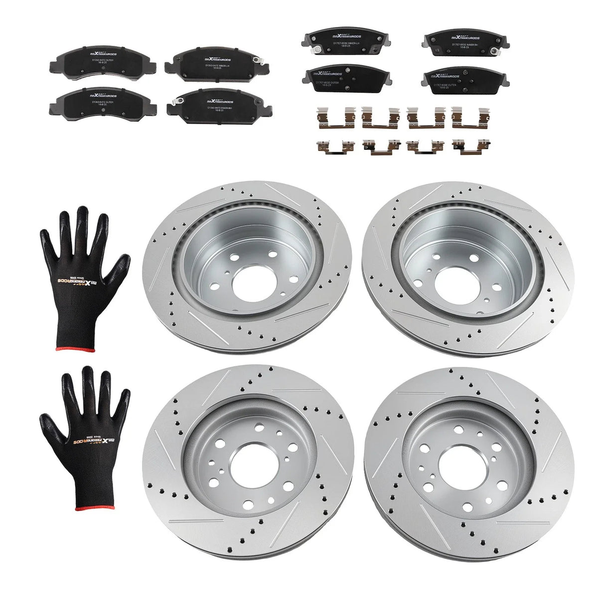Ceramic Brake Pads and Rotors Set for 2015-2020 Chevrolet Tahoe