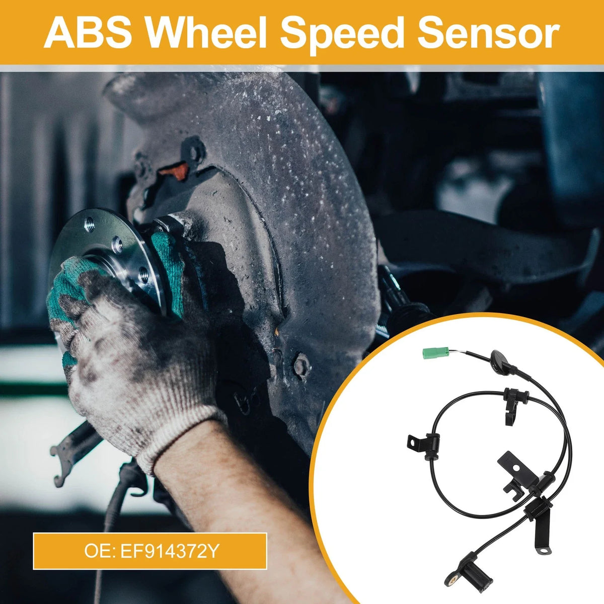 ABS Wheel Speed Sensor No.EF914372Y for Ford Escape (2005–2007) Rear Left
