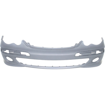 Front Bumper Cover for Mercedes-Benz C230 C280 (2005–2007) w/ Fog Lamp Holes