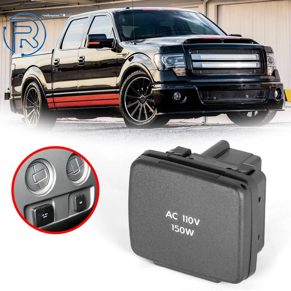 AC Power Outlet Socket Plug for Ford F-Series (2011–2015)