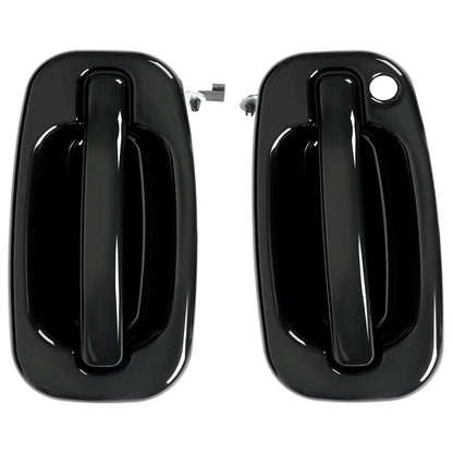 Black Painted Door Handle Set for 1999-2006 Sierra Tahoe Yukon Silverado