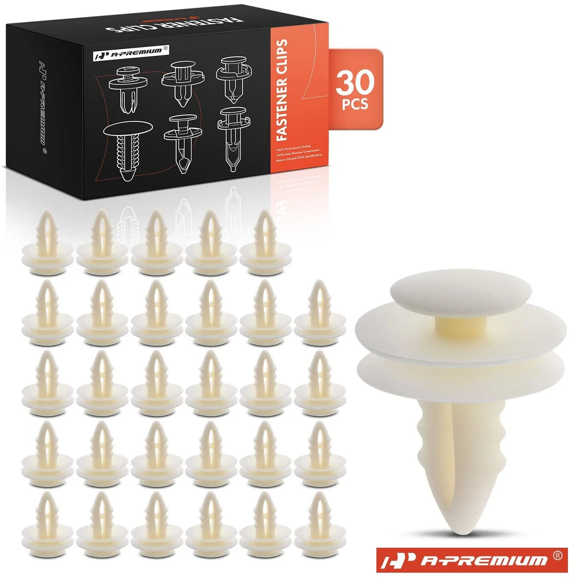30x Nylon Trim Panel Retainer Clips for Dodge Jeep