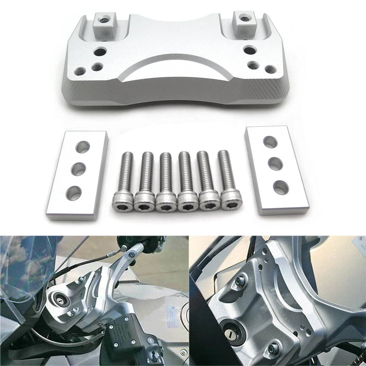 Aluminum Handlebar Risers for BMW K1200GT & K1300GT 2005-2012