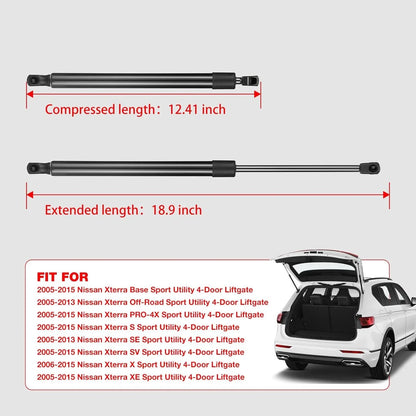 2-Pack Rear Hatch Lift Support Shock Struts for Nissan Xterra 2005-2015