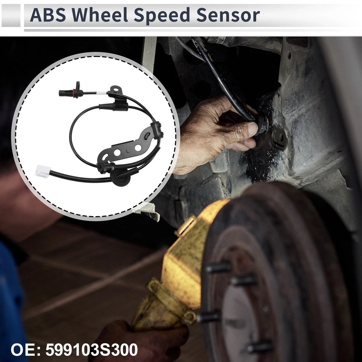 ABS Wheel Speed Sensor No. 599103S300 for Hyundai Sonata (2011–2012)
