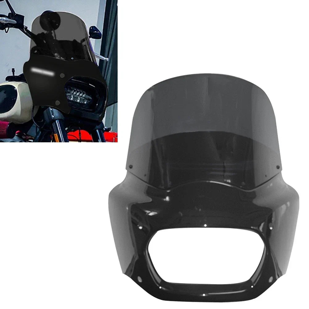11-Inch Black Front Windshield for Harley FXFB Softail Fat Bob 2018-2019