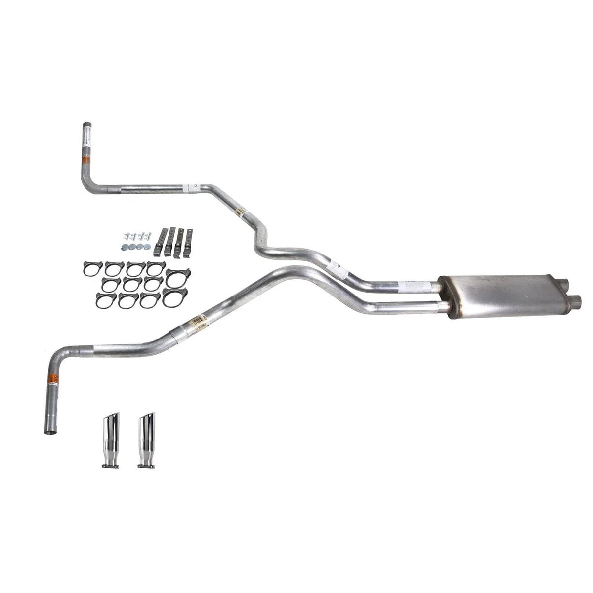Dual Exhaust Pipe for Tundra (2000–2007) - Stainless Muffler RC Tip Side Exit