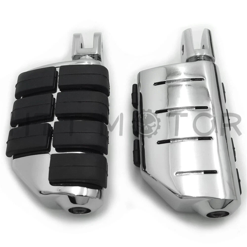 Dually Chrome Footpegs for Harley FXBB FXBR FXBRS FXLR (2018-2023)