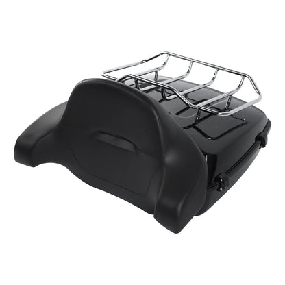 Chopped Trunk Pad + Mount Rack for Harley Fatboy FLSTF (2008–2017)
