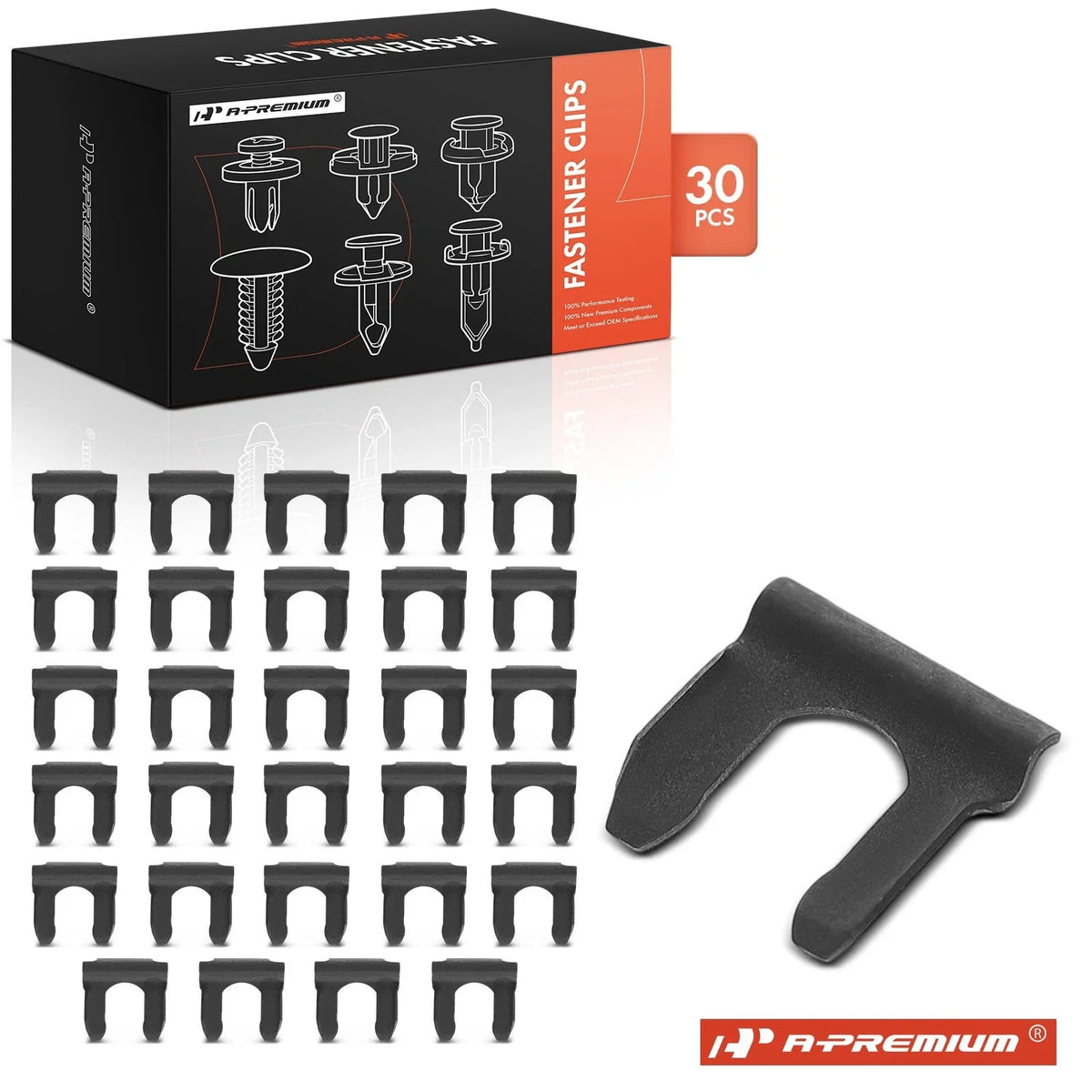 30Pcs Steel Brake Hose Retainer Clips for Ford Taurus (1986–2007)