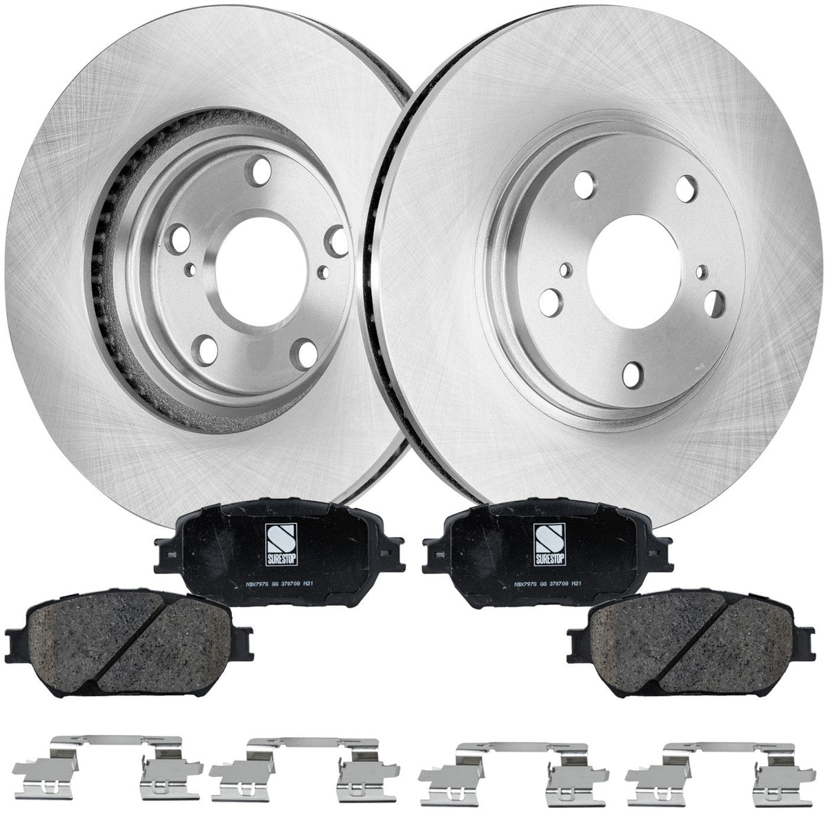 Front Brake Kit: Disc Rotors & Pads for Toyota Camry 2002-2004