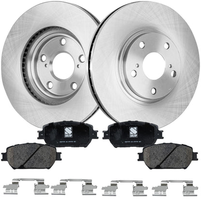Front Brake Kit: Disc Rotors & Pads for Toyota Camry 2002-2004