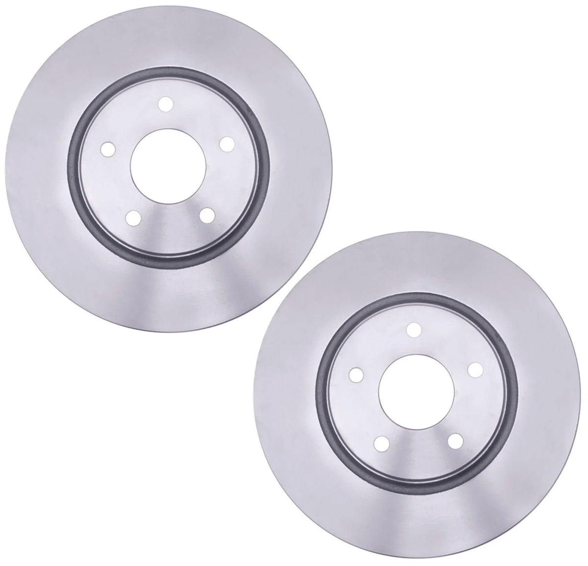 Set of 2 Front Coated Disc Brake Rotors 296mm for Chevy Pontiac